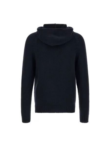 Bluza z kapturem Ma'ry'ya wełniana z kapturem niebieska