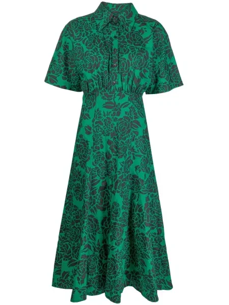 Rochie tip cămașă Philosophy Di Lorenzo Serafini cu imagine de costum verde