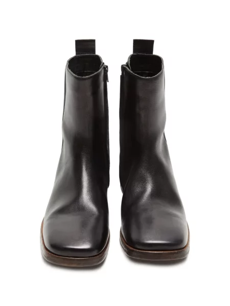 Kožne čizmice Acne Studios crna