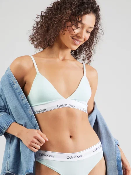 Calvin Klein Underwear Podprsenka sivá / mätová / čierna / biela zelená