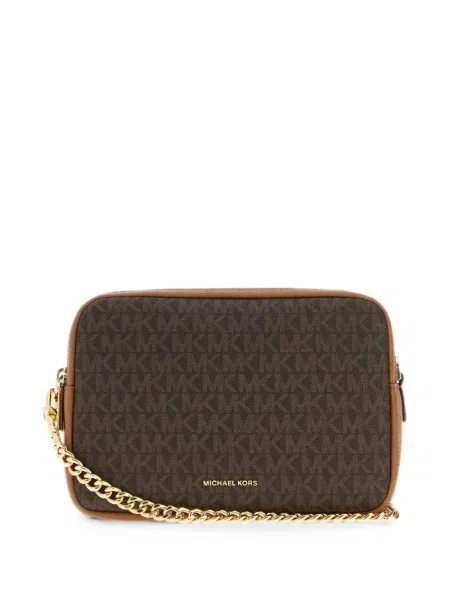 Rankinė per petį Michael Michael Kors su autografu ruda
