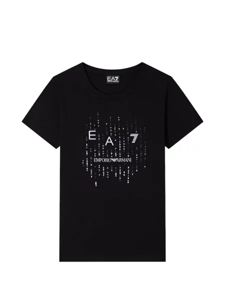 Tricou Ea7 Emporio Armani cu paiete negru