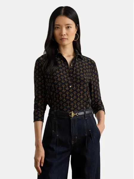LAUREN RALPH LAUREN Košeľa Tmavomodrá modrá