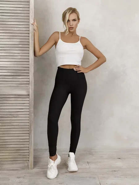 ISSA Plus Легінси спортивні Без підкладки чорний