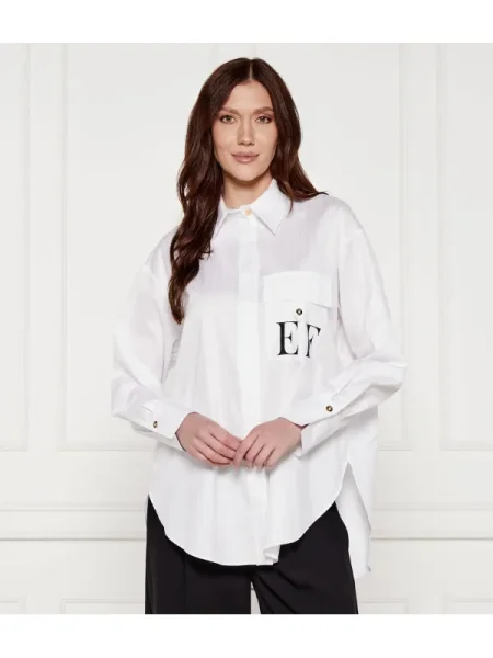 Elisabetta Franchi Cămașă | Oversize fit alb