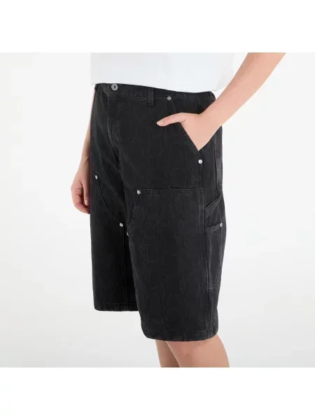 Šortky Carhartt Wip so vzorom hadej kože čierna