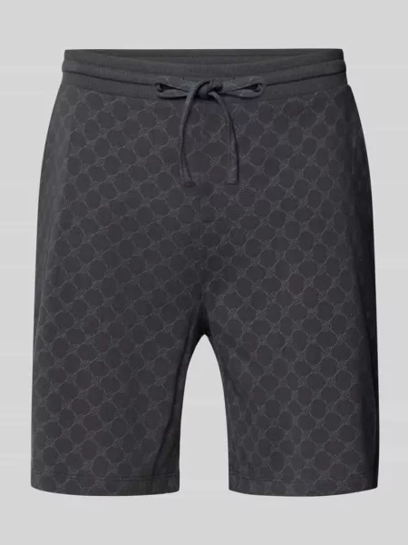 Szorty z bawełny z wzorem z logo Joop! Collection