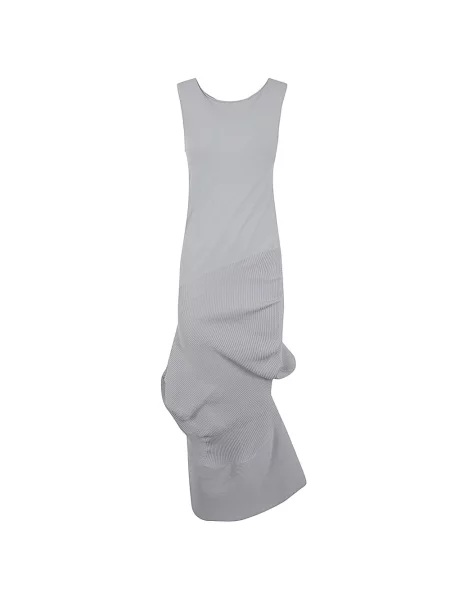 Długa sukienka maxi Issey Miyake szara