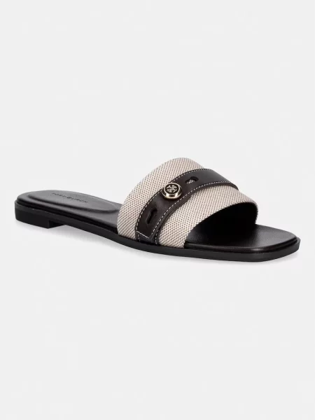 Tory Burch papuci cu plat pentru femei Romy Slide maro