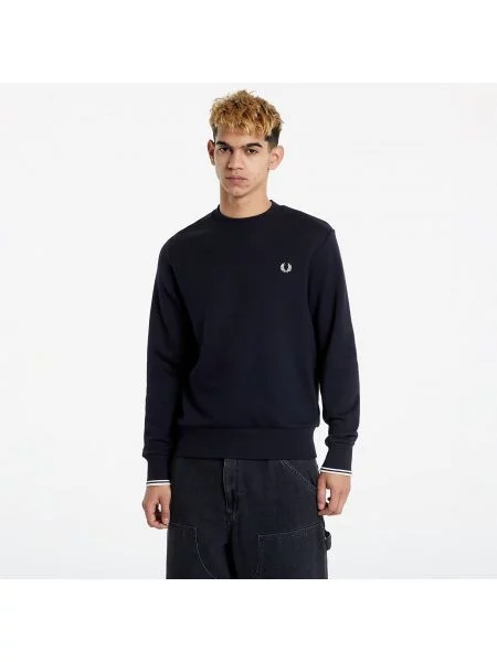 Mikina FRED PERRY Crewneck Sweatshirt Navy XL námořnictvo