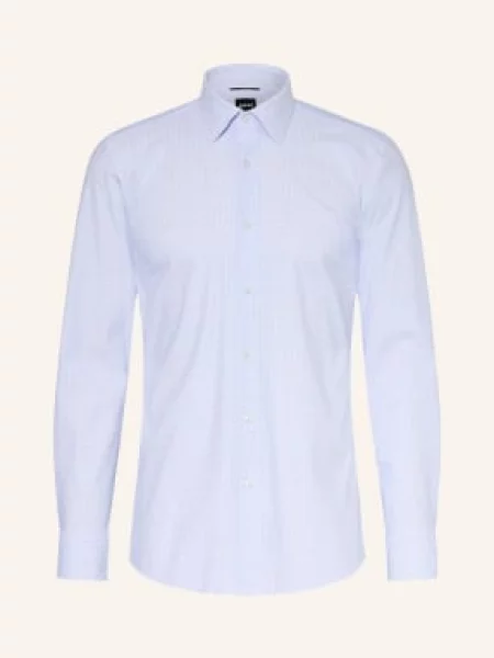 Boss Košile Hank Slim Fit modrá bílá
