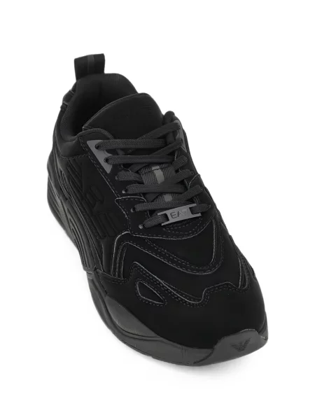 Sneakers Ea7 Emporio Armani με αυτόγραφο μαύρο