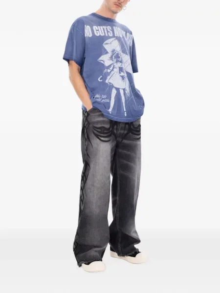 Tricou Hellstar cu imagine albastru