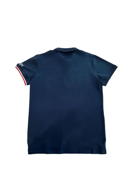 Haftowana koszulka polo Iceberg niebieska