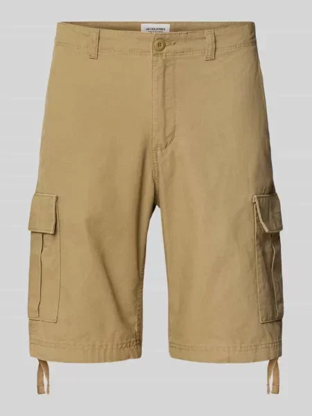 Szorty cargo o kroju regular fit ze szlufkami na model ‘COLE BARKLEY’ Jack & Jones beżowe