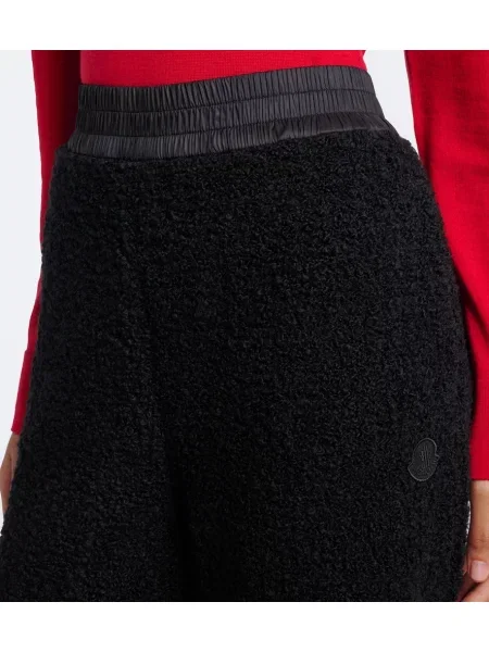 Bouclé pantaloni Moncler negru