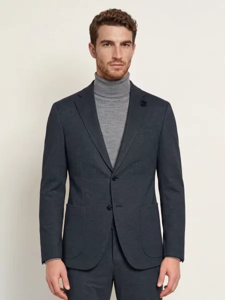 Joop! Marynarka Garniturowa Hawksley Slim Fit Z Dżerseju blau niebieska