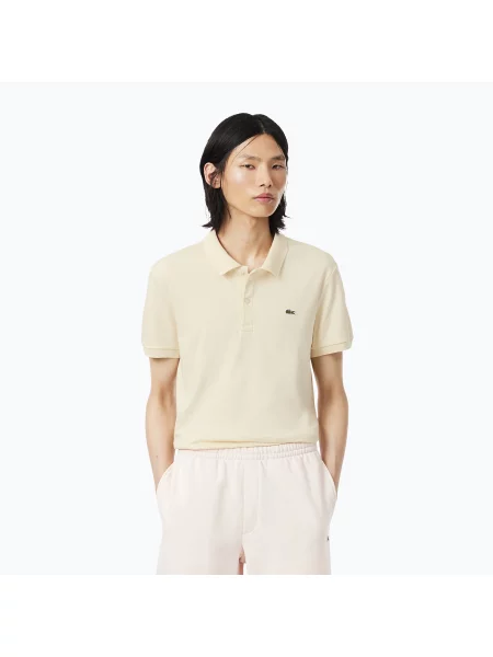 Tricou polo pentru bărbați Lacoste naturel clair