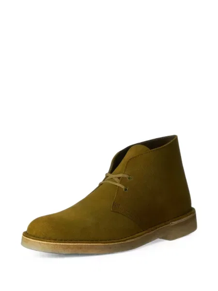 Ghete desert Clarks Originals din piele de căprioară verde