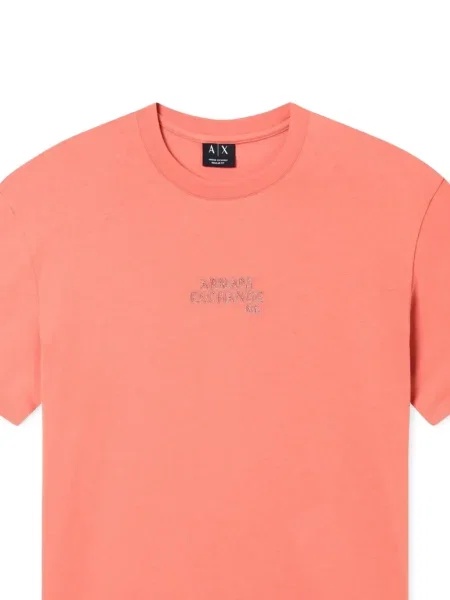 Póló Armani Exchange autogrammal narancsszínű