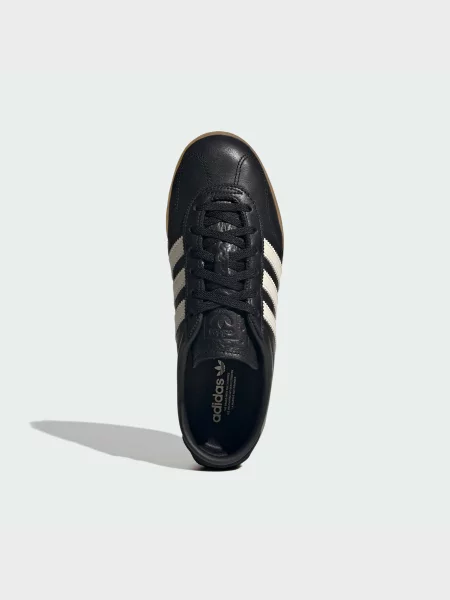 Кожаные кеды Adidas черные