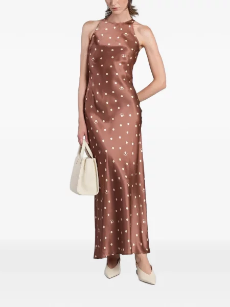 Rochie maxi Mc2 Saint Barth cu buline maro