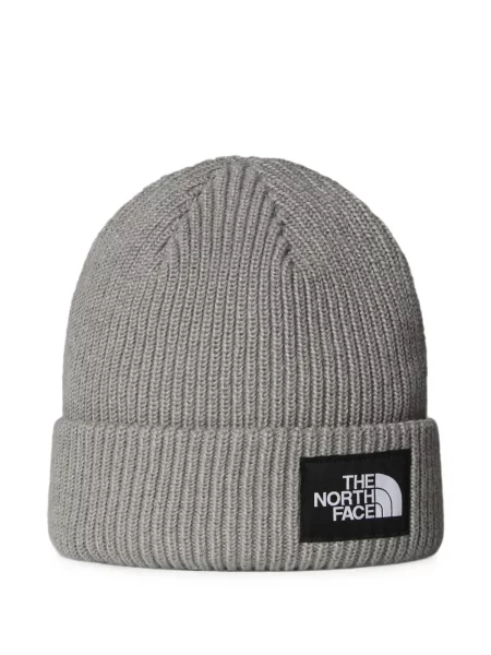 Căciulă The North Face cu autograf gri