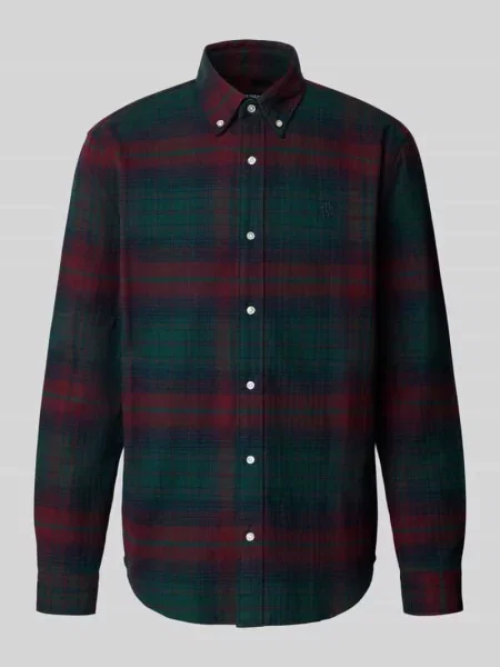 Koszula casualowa o kroju regular fit z kołnierzykiem typu button down Mcneal zielona