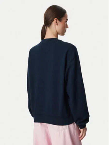 Tommy Jeans Pulóver Script Sötétkék