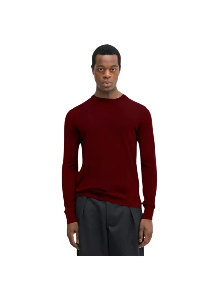 Sweter Emporio Armani wełniany czerwony