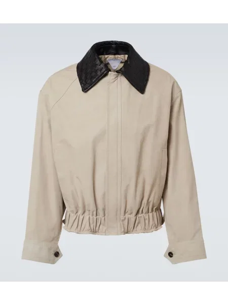 Geanta de piele Bottega Veneta bej