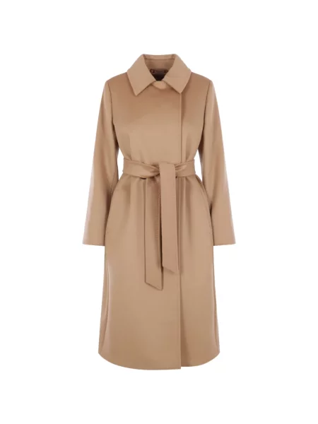 Cu centură palton Max Mara de lână