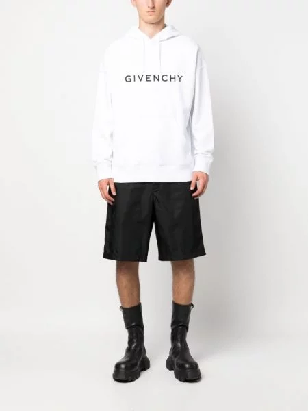 Hanorac cu glugă Givenchy cu imagine alb
