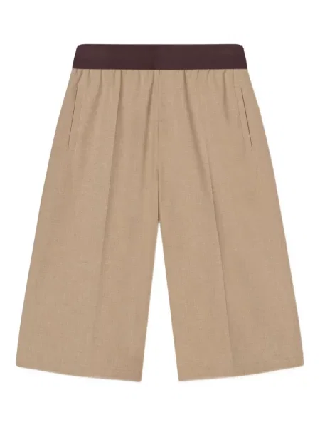 Bermude Aeron cu talie înaltă maro