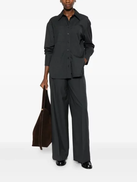 Pantaloni Joseph plisate gri