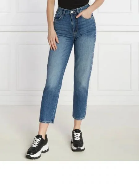 GUESS Blugi | Mom Fit albastru