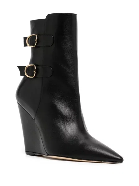 Auliniai batai Stuart Weitzman ant pleištinio kulniuko juoda