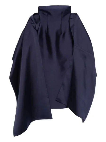 Sukienka midi Solace London do kolan bez ramiączek garniturowa niebieska