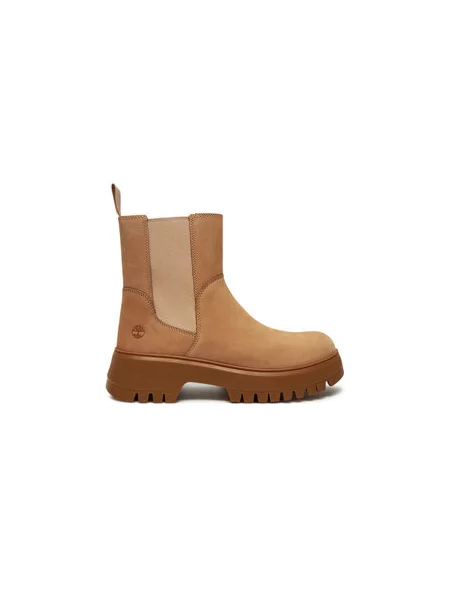 Kotníková obuv s elastickým prvkem Timberland béžové