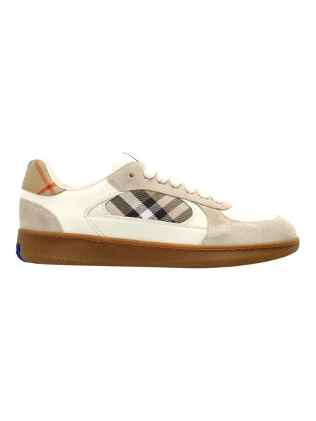 Sneakersy Burberry skórzane beżowe