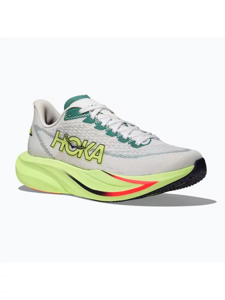 Дамски обувки за бягане HOKA Mach 7 frost/neon yuzu бяло