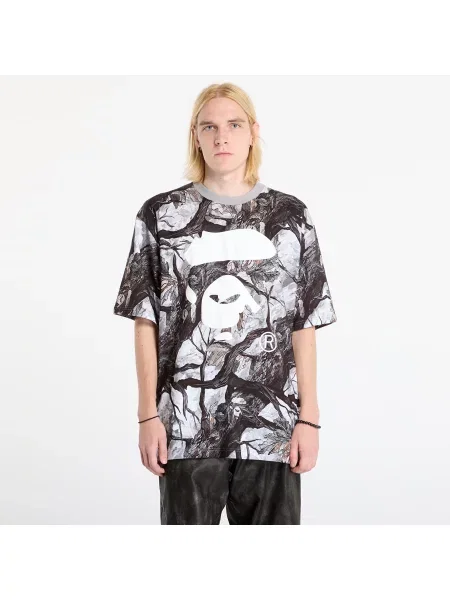 Tricou A BATHING APE Tree Edge Camo Ape Face Relaxed Fit Tee UNISEX White XXL alb