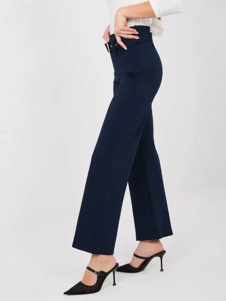 Pantaloni Rue Paris business negru