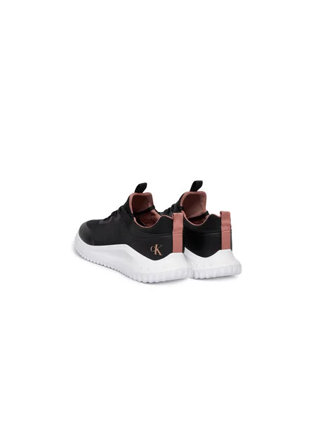Calvin Klein Jeans Sneakersy Eva Runner Laceup Sock Mat Mix čierna