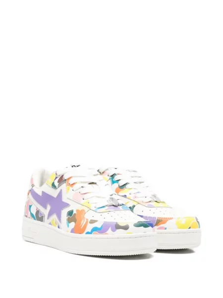 Sneakerși A Bathing Ape® cu imagine alb