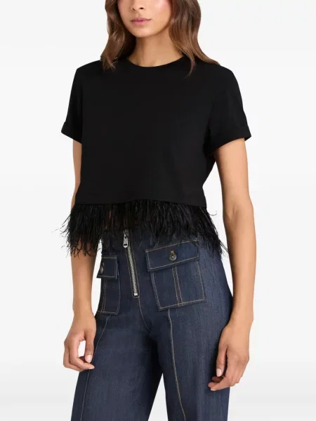Cropp tricou Cinq A Sept cu pene albastru