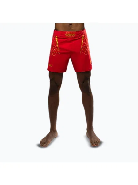 Pantaloni scurți de antrenament pentru bărbați Venum X WOW FC fury red/gold roșu