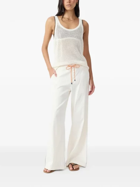 Pantaloni palazzo The Upside alb