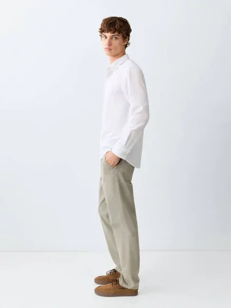 Dżinsy regular fit khaki Teen 38 MANGO TEEN
