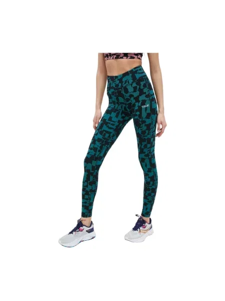 Casall legginsy treningowe wzorzyste zielony